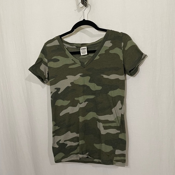PINK Victoria's Secret Tops - Pink camo t-shirt